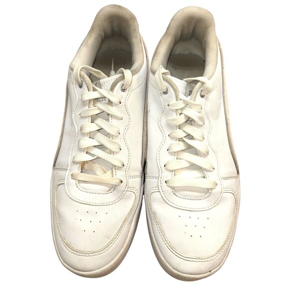 PUMA 10 Skye Women's Tennis Shoe White Metallic Athletic Sneaker - Picture 1 of 7